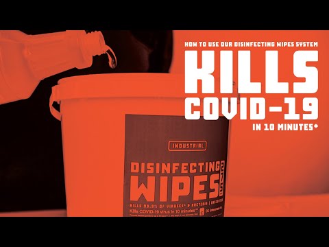 Industrial Disinfecting Wipes System